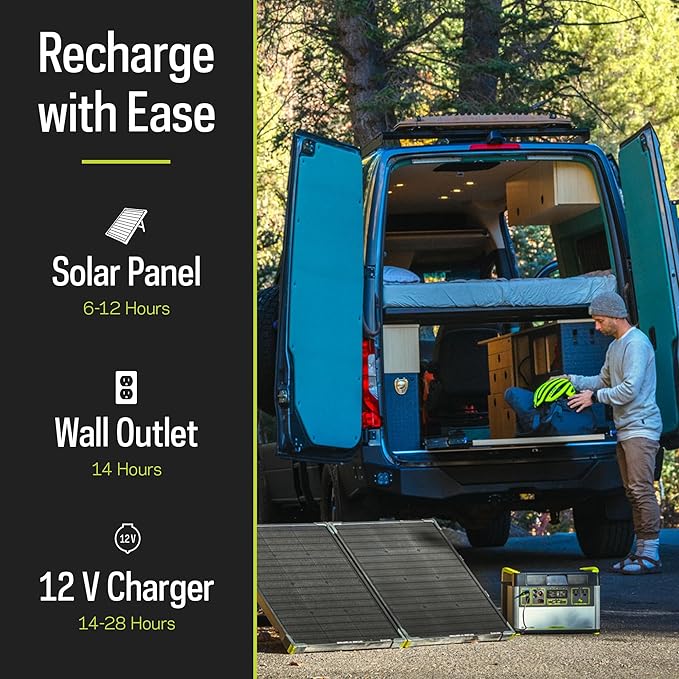 Goal Zero Yeti Portable Power Station - Yeti 1500X w/ 1,516 Watt Hours Battery Capacity, USB Ports & AC Inverter - Rechargeable Solar Generator for Camping, Travel, Outdoor Events, Off-Grid & Home Use