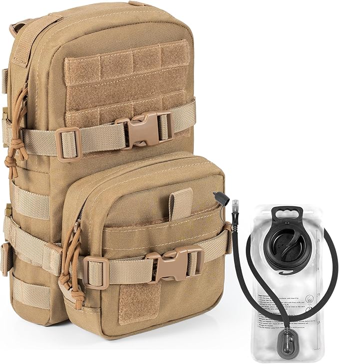 Tactical Small MOLLE Hydration Pack Outdoor Water Bladder Carrier Pack for Vest Backpack