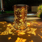 Butterfly Solar Lanterns Outdoor Waterproof, Birthday Gifts for Women Mom Grandma, Hanging Solar Lights for Yard, Patio, Porch, Garden Decor, Christmas Gifts for Her/Him