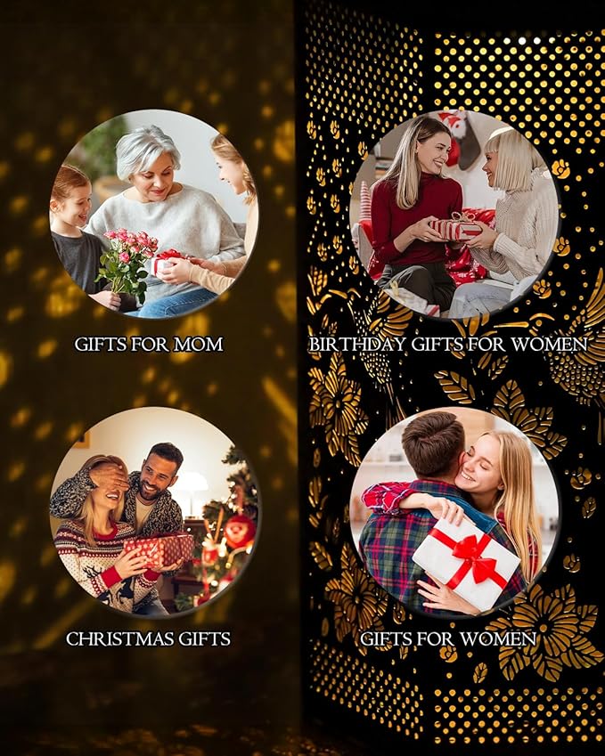 Birthday Gifts for Women Men - Father Day Gifts, Garden Decor Solar Lights Outdoor, 2 Pack Hummingbird Solar Lantern Outdoor Waterproof Outdoor Decoration for Outside, Yard, Lawn, Patio Deals