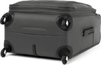 Travelpro Maxlite 5 Softside Expandable Luggage with 4 Spinner Wheels, Lightweight Suitcase, Men and Women, Shadow Grey, Checked-Medium 25-Inch
