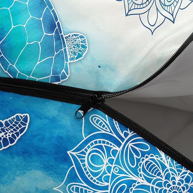 HOSIMA Cartoon Axolotl Sleeping Bags for Kids 10-12,Blue Cartoon Kids Sleeping Bags for Girls Boys,Compact Sleeping Bag for Camping Essentials and Hiking.