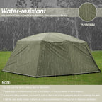 Vidalido 8-10 Person Camping Tent with 3 Door 2 Room Large Family Cabin Tents, Double Layer Waterproof Portable Glamping Tent, Big Tents for Outdoor Picnic Camping Hiking and Family Gathering