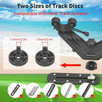 DoubleHeader Kayak Track Paddle Holder, Save Kayak Track Space, Kayak Paddle Clip, Kayak Track Mount Accessories, Kayak Oar/Fishing Net/Gaff Holder for Fishing, Kayak Fishing Accessories