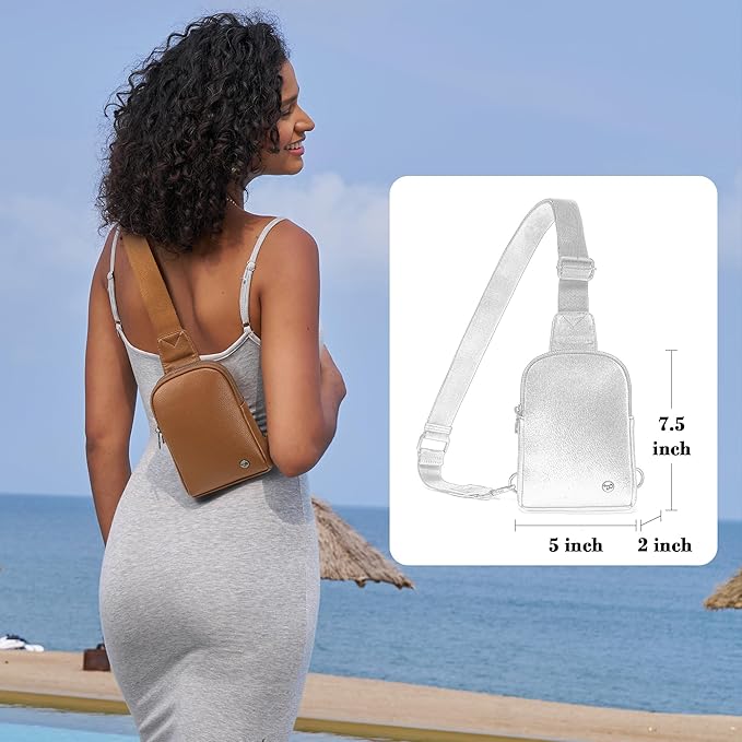 INICAT Sling Bag for Women Touchscreen Small Crossbody Cell Phone Purse Fanny Pack