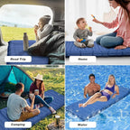 Camping Sleeping Pad, Extra Thickness 4.7 Inch Inflatable Sleeping Mat Ultralight Waterproof Camping Mat with Built in Pump Air Mattress for Backpacking, Hiking, Tent, Travel