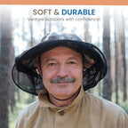 EVEN NATURALS Premium Mosquito Head Net - Ultra Large and Long, Extra Fine Holes, Mesh (39 * 26 * 25 inch)