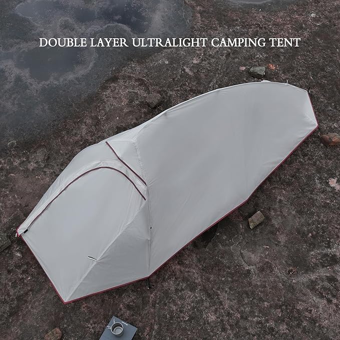 1 Person Tent Lightweight Double Layer Professional Instant Ultralight Tent for Camping
