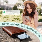 2026 MFi Certified Wallet Air Tracker Tag for New Year Stuffers for Men Gifts for Women, Smart Tag Work with Apple Find My Slim Tracking Card - White Elephant Gifts for Adults,100 Mouths Battery Life
