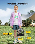 30000mAh Rechargeable Camping Fan with LED Lantern,Portable Battery Powered Outdoor Fan for Bedroom,Camping,Travel,Hiking,Beach,Office,Trave Accessories(Black)