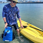 COR Surf Waterproof Dry Bag Backpack with Padded Laptop Sleeve Heavy Duty Roll-Top Pack (Dark Blue, 40L)