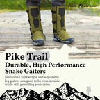 Pike Trail Snake Leg Gaiters: Protection for Hikers and Hunters - Waterproof, Bite Protective, Durable, Anti-Snake, Leg Gear
