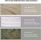 0 Degree Sleeping Bag 100% Cotton Flannel XXL for Adults Big and Tall Cold Weather Winter Zero Degree Camping,Free Compression Sack