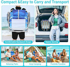 #WEJOY Folding Beach Chair for Adults, 4-Position Aluminum Lightweight Beach Chair, Low Sands Chairs with Shoulder Strap, Cup Holder and Padded Headrest, Supports 265lbs for Lawn