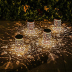 Bee Solar Lanterns Outdoor Waterproof Hanging Solar Lights Bee Gifts for Women Men Metal Honeybee Decorative LED Lanterns for Yard, Patio, Lawn, Tabletop, Pathway, Landscape, Garden Decor