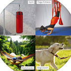 Carabiner Clip, 855lbs,3" Iron Heavy Duty Caribeaners for Hammocks, Camping Accessories,Hiking,Keychains,Outdoors and Gym etc,D Shaped Spring Hook Small Carabiners for Dog Leash,Harness and Key Ring.