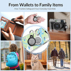 Air Tracker Tag - 2 Pack [Apple MFi Certified] Bluetooth Trackers Works with Apple Find My (iOS Only) - IP67 Waterproof Item Finders | Track Keys, Wallet, Luggage, Backpack & Pets