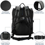 Apollo Walker Pet Carrier Backpack for Large/Small Cats and Dogs, Puppies, Safety Features and Cushion Back Support for Travel, Hiking, Outdoor Use (Gray-Expandable)