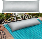 Hammock Pillows Outdoor Waterproof with Ties, 40.5" L X14.5 Wx4 H Extra Large Hammock Cushion All Weather Resistance Outdoor Pillow for Hammock, Patio Furniture, Camping