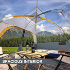 CAMPROS CP Tent 8 Person Camping Tents, Waterproof Windproof Family Tent with Top Rainfly, Large Mesh Windows, Double Layer, Easy Set Up, Portable with Carry Bag, for All Seasons