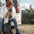 Stainless Steel Sports Water Bottle with Straw Lid Dustproof, 3 Lids, 24/32/40/64 oz BPA Free Vacumm Insulated Water bottle, Leakproof and Sweat Free, Perfect for The Go - 40 Oz Grey