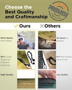 Sunyear Camping Hammock, Portable Single & Double Hammock with Net, 2 Person Hammock Tent with 2 * 10ft Straps, Best for Outdoor Hiking Survival Travel