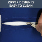 2 Pcs Outdoor Chaise Pillows, Headrest Pillow for Patio Chaise Lounge Chair with Adjustable Elastic Stripe Head Resting Pillows for Recliner Office Chair, Dark Blue