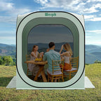 Pop Up Tent，Portable Canopy Tent with Mesh Mosquito Net, Screen House Room Canopy Shade Screen 6 x 6 FT with Carry Bag for Patio, Backyard, Sports & Outdoors Activities, Green