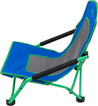 ALPS Mountaineering Rendezvous Low Camping Chairs for Adults with Arms, Cool Mesh Center, Powder Coated Steel Frame, Compact Folding Design and Carry Bag