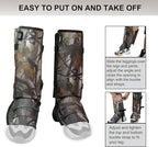 Snake Gaiters Leg Guards, Waterproof Snake Guards, Adjustable Snake Bite Protection for Lower Legs, Snake Chaps for Men&Women