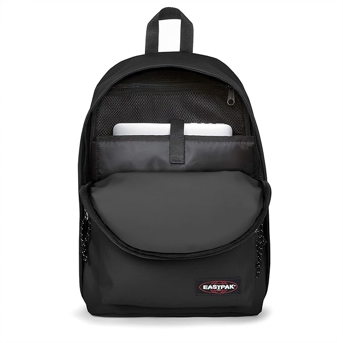 EASTPAK Out Of Office – 31L Backpack with Dual Compartments, 16” Laptop Sleeve, Security Pocket, Bottle Holder & Air Mesh Straps, Black