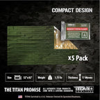 TITAN Survival - Mylar Survival Blankets 5 Pack - 90% Heat Retention & Waterproof Design - Emergency Blanket Cold Weather Protection & Survival Kits - Durable Space Blanket for Outdoor Use