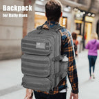 Military Tactical Backpack 50L Large Day Backpack for Men Molle Army 3 Days Assault Pack Bug Out Bag Water Resistant and Heavy Duty Hiking Treeking Rucksack - Grey