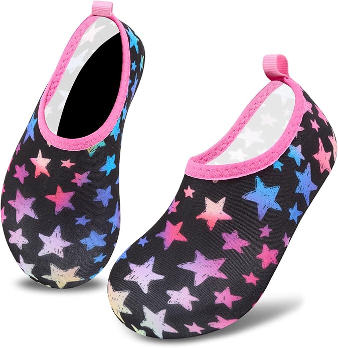 Deevike Kids Water Shoes Boys Grils Barefoot Quick Dry Aqua Socks Beach Shoes for Toddler Sports Swim Surf Outdoor Walking