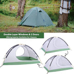 GEERTOP Ultralight 2 Person Backpacking Tent 4 Season Waterproof Camping Tent Double Layer Cold Weather Easy Set Up Tents for Family Camp, Hiking, Hunting Outdoor Mountaineering Travel