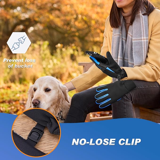 Sukeen Winter Gloves Men Women, Touchscreen Anti-Slip Warm Mens Gloves for Running Driving Cycling Hiking Biking Outdoor