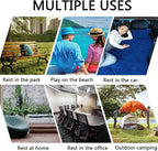 Inflatable SUV Air Mattress,Thickened Flocking Inflatable Car Camping Travel Air Mattress with 2 Pillows & Air Pump,Portable Car Sleeping Bed for SUV|MPV|Minivan