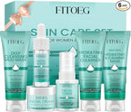 Teen Women Gifts,Skin Care,Skincare,Hydrate,Oil Control,Pore Shrinking,Anti-Allergy Facial Skin Care Routine Kit Travel Size Gift Set Stocking Stuffers for Teen Girls 10-12 16-18 & Women for All Skin