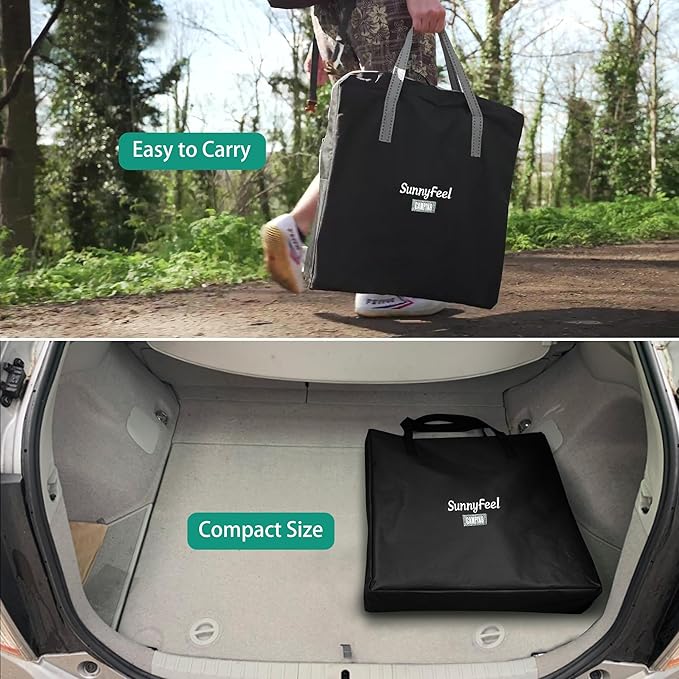 SUNNYFEEL Camping Directors Chair, Heavy Duty,Oversized Portable Folding Chair with Side Table, Pocket for Beach, Fishing,Trip,Picnic,Lawn,Concert Outdoor Foldable Camp Chairs