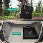 SUNNYFEEL Oversized Camping Directors Chair, Portable Folding Lawn Chairs for Adults Heavy Duty with Side Table,Pocket for Beach, Fishing,Picnic,Concert,Tailgating, Outdoor Foldable Camp Chair