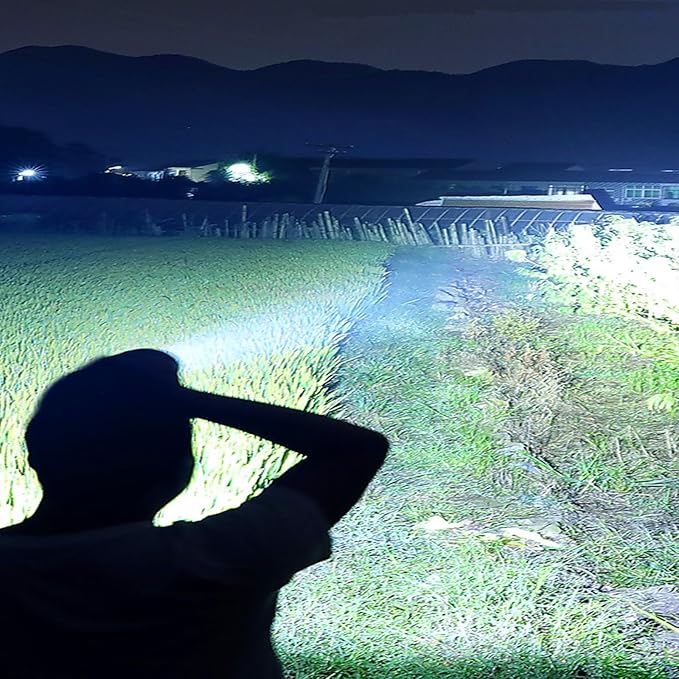 Headlamp Rechargeable 90000 Lumens Ultra Bright Head Lamp Super Bright Hard Hat Light Zoomable IPX54 Headlight Camping Accessories 6 Modes Waterproof Headlight Camping Gear for Adults Cycling Running