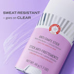 First Aid Beauty - Anti-Chafe Stick with Shea Butter and Colloidal Oatmeal, Clear Sweat-Resistant Chafe Guard Keeps Skin Comfortable for 10K Steps, Safe for Sensitive Skin, Vegan, Cruelty Free, 1.7 oz