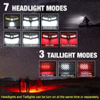 LED Headlamp, 1000lumens 230° Widebeam Headlight, USB Rechargeable HeadLamp with Red Taillight, Lightweight Waterproof Headband Light for Camping Running Hiking, Hard Hat Headlamp