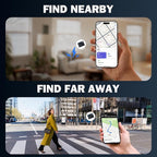 SEINXON Wallet Tracker (iOS Only) IP68 Thin Item Finder Card Luggage Located Bluetooth Works with Apple Find My APP & Network - Magnetic Charger (Slim)