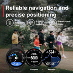 SUUNTO Run Running GPS Sports Watch with Silicone Strap, 1.32" AMOLED Touchscreen w/Crown Button, Wrist Heart-Rate & Sleep Health Tracking, Black