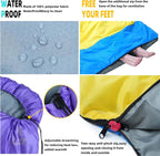 Sleeping Bags for Adults Kids - 3 Season Cold&Warm Weather Waterproof Camping Sleeping Bags - Lightweight Sleeping Bags for Camping Hiking Outdoor Travel