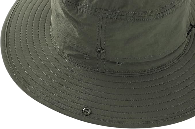 Connectyle Sun Hat for Men Women Outdoor UV Protection Safari Hat for Fishing Hiking Gardening Breathable Cowboy Hat UPF50