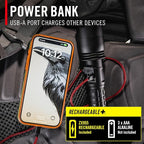 Coast XP20R 4000 Lumen USB-C Rechargeable LED Flashlight with Slide Focus and Pure Beam Focusing Optic, 5 Light Modes