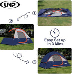 Camping Tent 2 Person, Waterproof Windproof Tent with Rainfly Easy Set up-Portable Dome Tents for Camping…