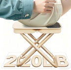 Portable Ultralight Travel Stool - Camping Chair, Foldable Fishing Stool with Carry Keychain,Handbag Style Fold for Backpack, Outdoor Footstool for Picnic Hiking Fishing